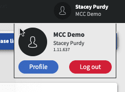 MCC media User Profile screenshot