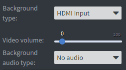 Hdmi input settings