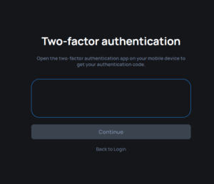 Mcc media two factor authentication screen